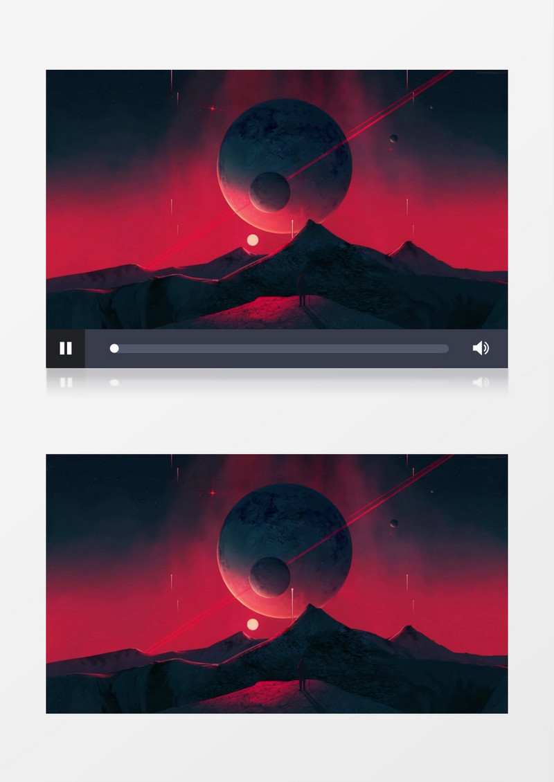 地球和太阳旋转模型背景视频素材