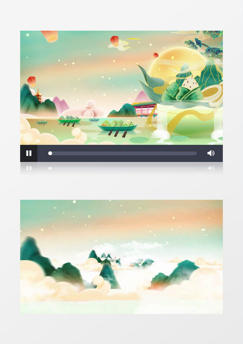 中国风端午节节日宣传背景视频 