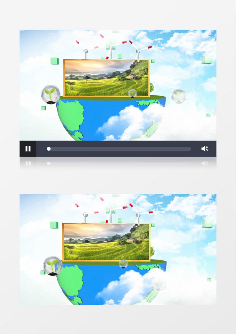 环境保护生态文明图片展示视频背景