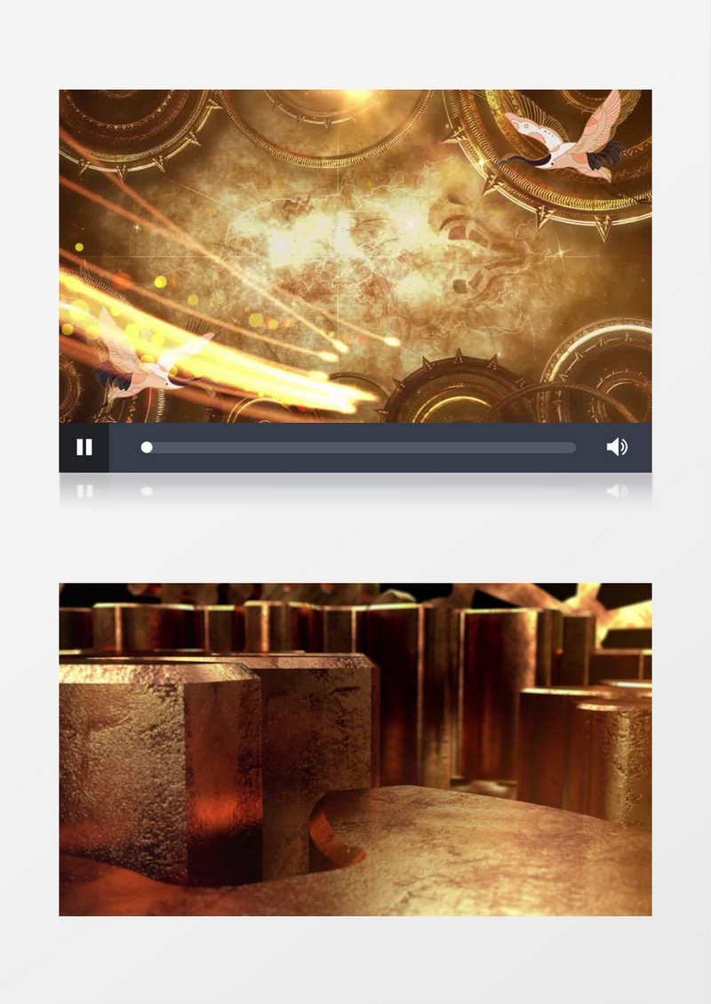 大气复古风大国工匠背景视频