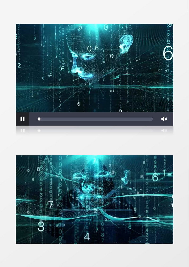 大气科技网络数字安全背景视频