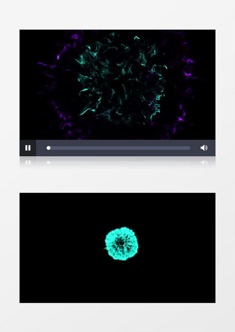 抽象粒子烟雾爆炸后期素材