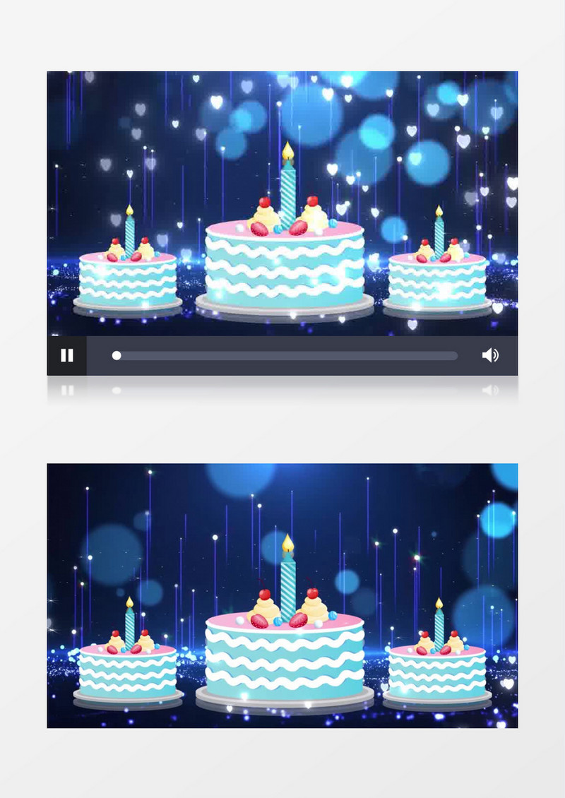 大气生日快乐歌曲背景视频