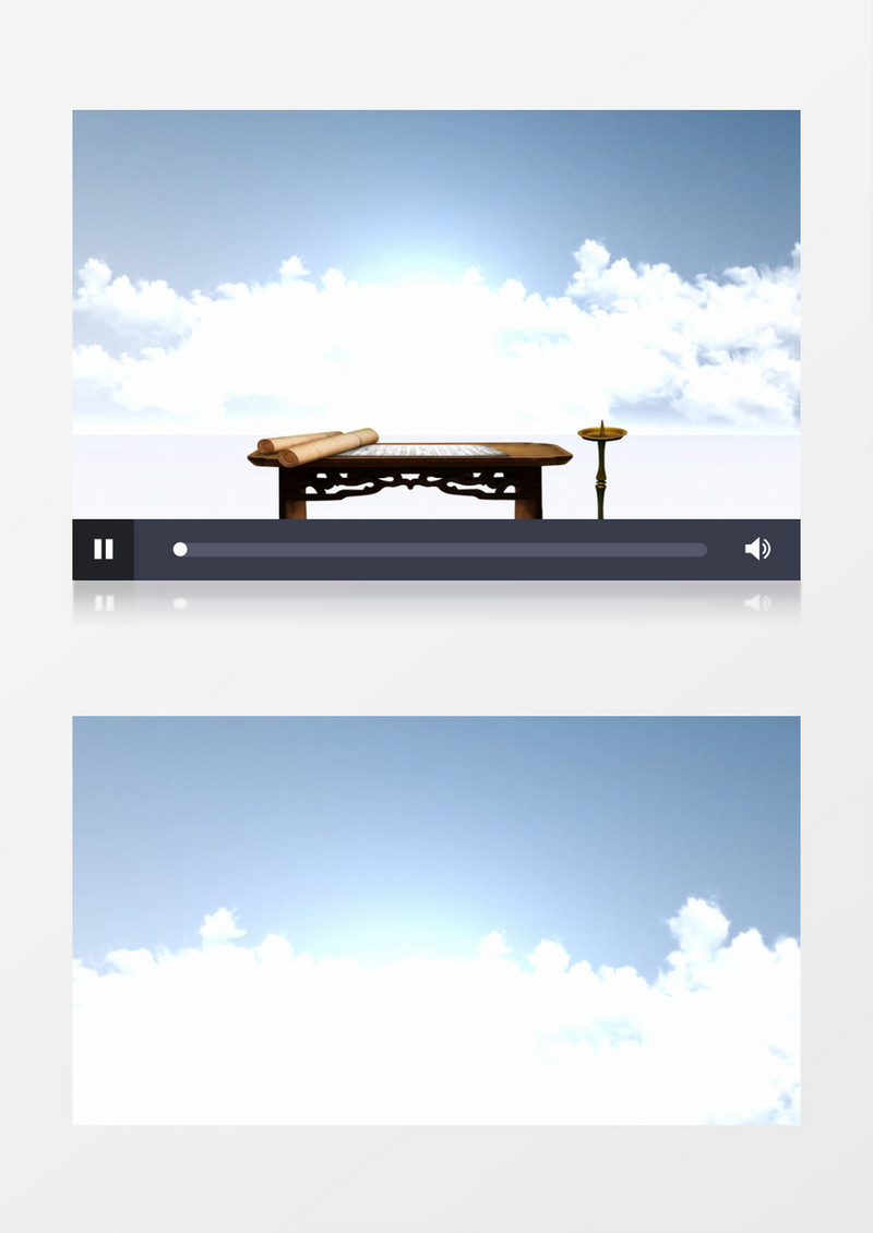中国古风云层背景视频