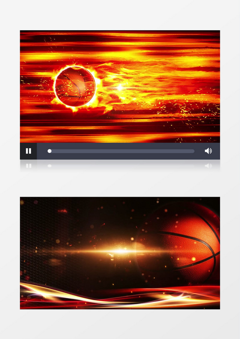 火爆篮球对决震撼背景视频