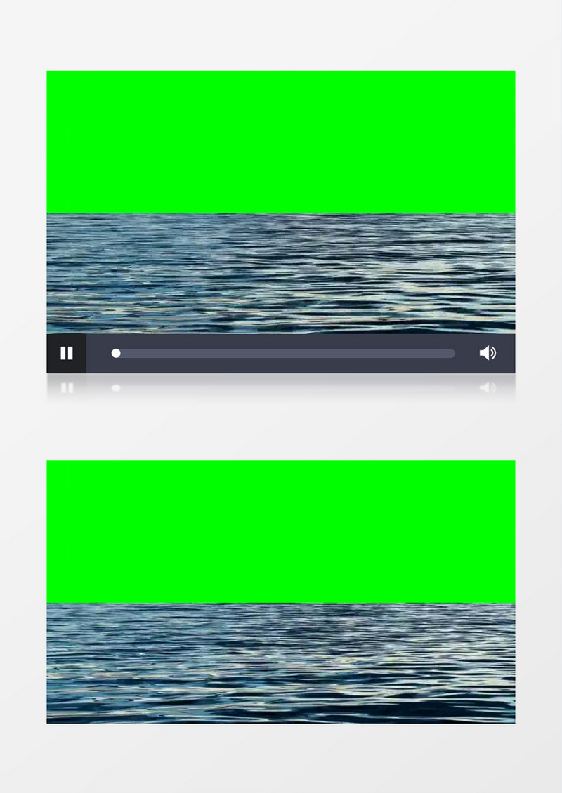 绿幕下水面视频素材