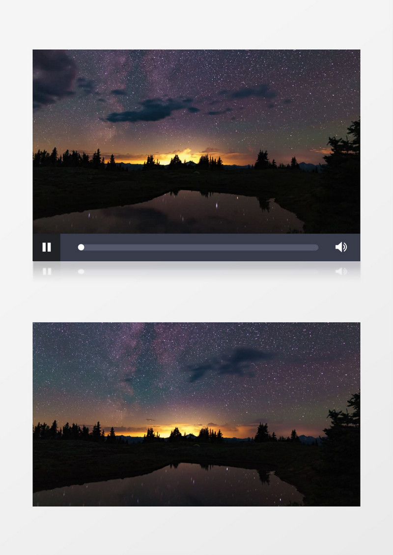 延时拍摄从天黑大天亮的星空变化实拍视频素材
