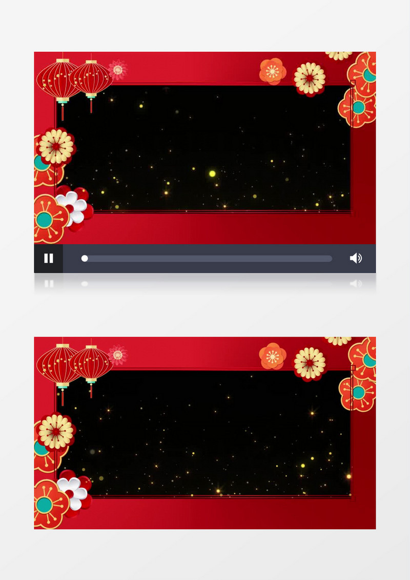 红色大气2023春节新春祝福边框后期素材