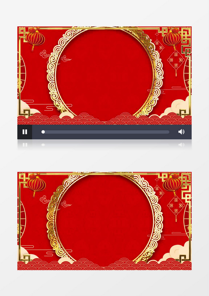 喜庆红色中国风节日背景视频