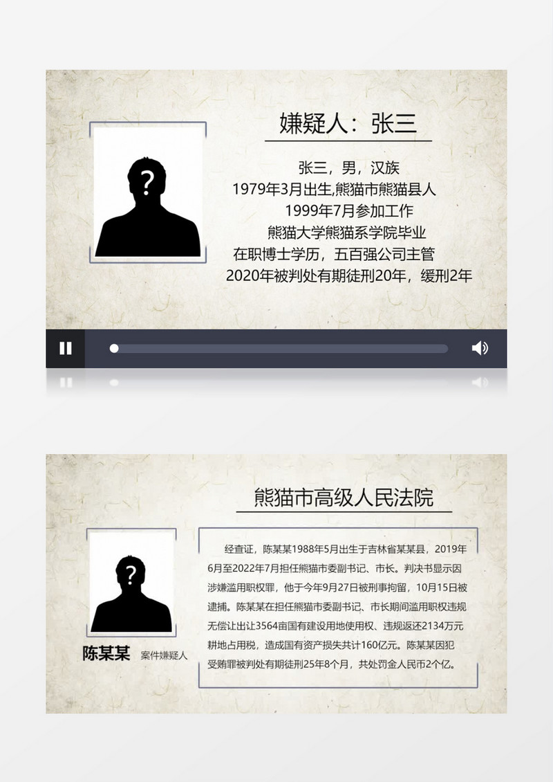 嫌疑人通告片头PR模板