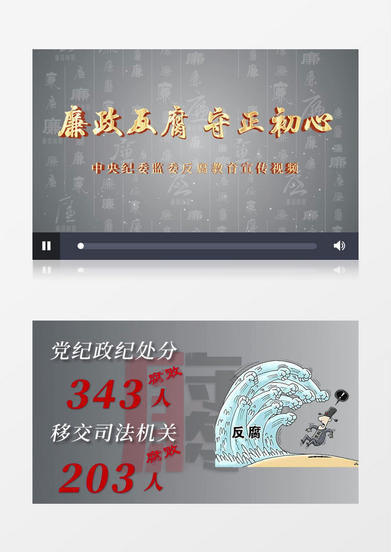 纪检单位反腐数据AE模板