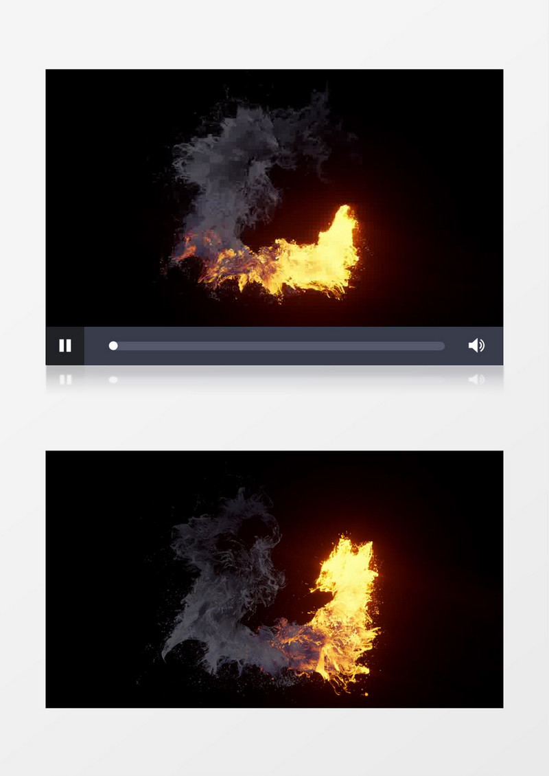 粒子烟雾轨迹爆炸后期素材