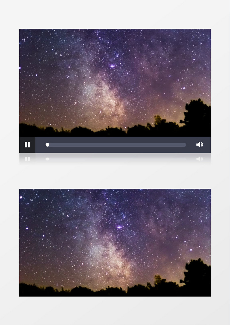 延时摄影下的星空实拍视频素材