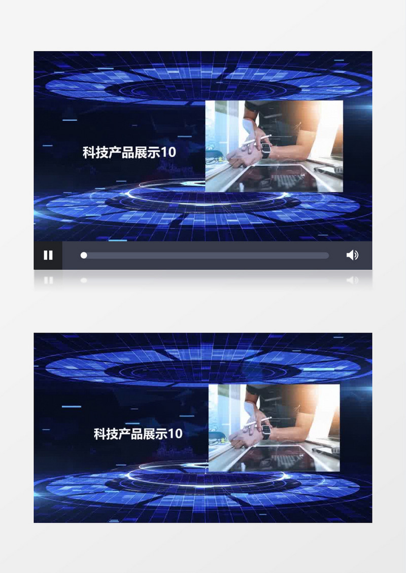 相册简洁企业科技图文会声会影模板