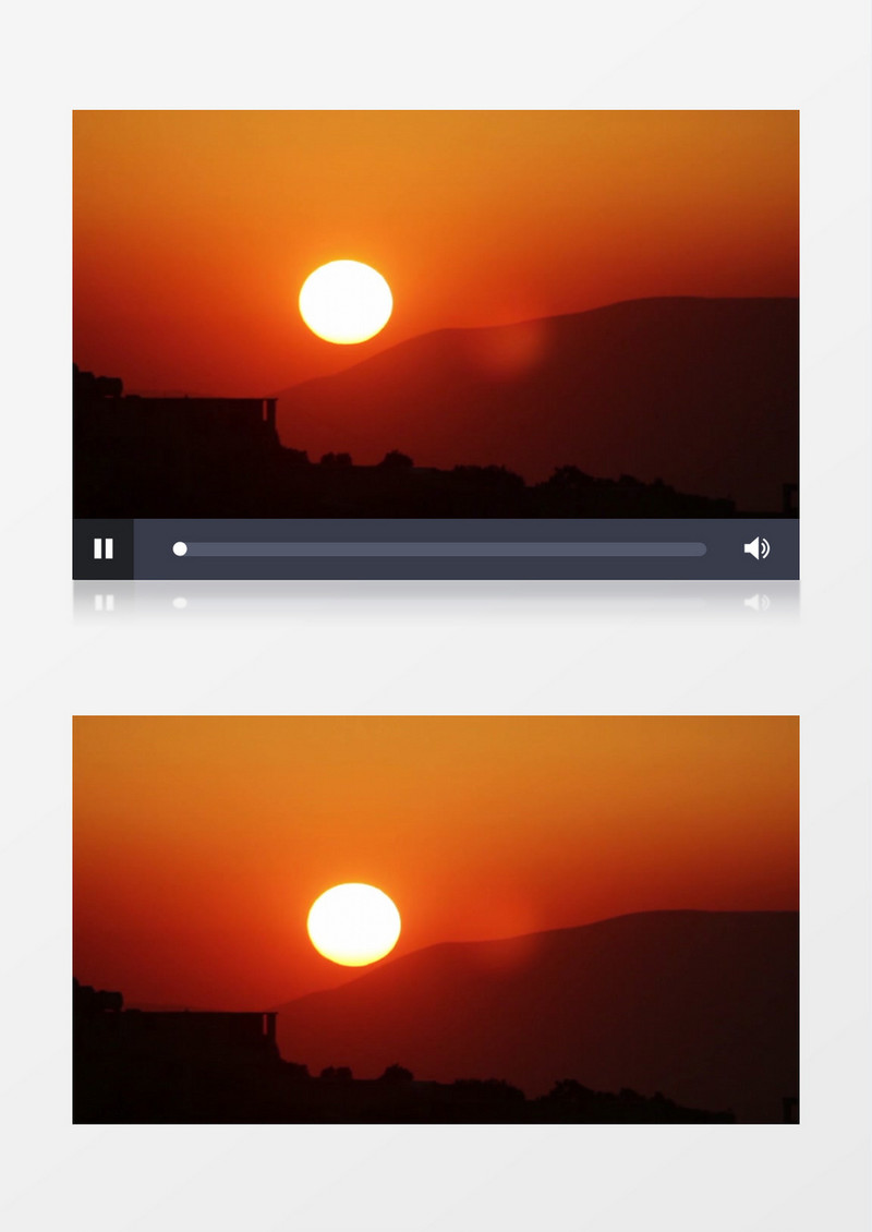 夕阳日落实拍视频