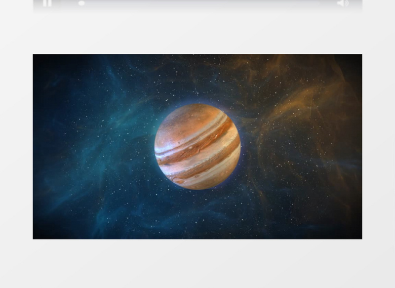 外太空星球旋转实拍素材