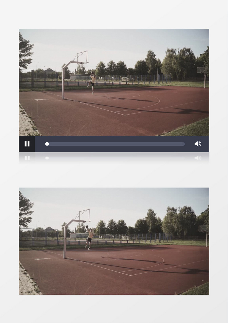 丝滑上篮素材实拍素材