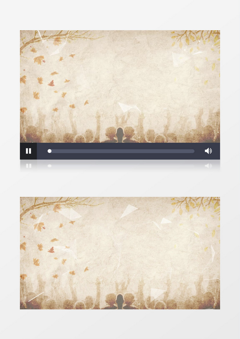 复古剪影学生宣传背景视频