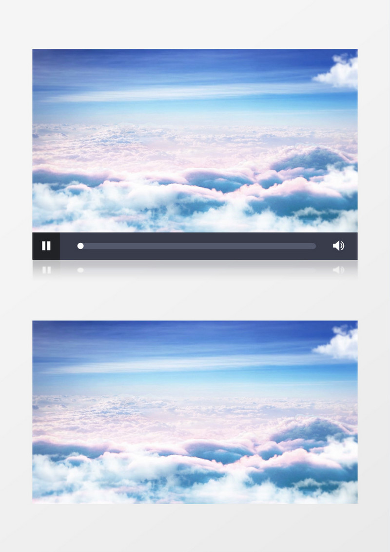 大气简洁云层穿梭背景视频