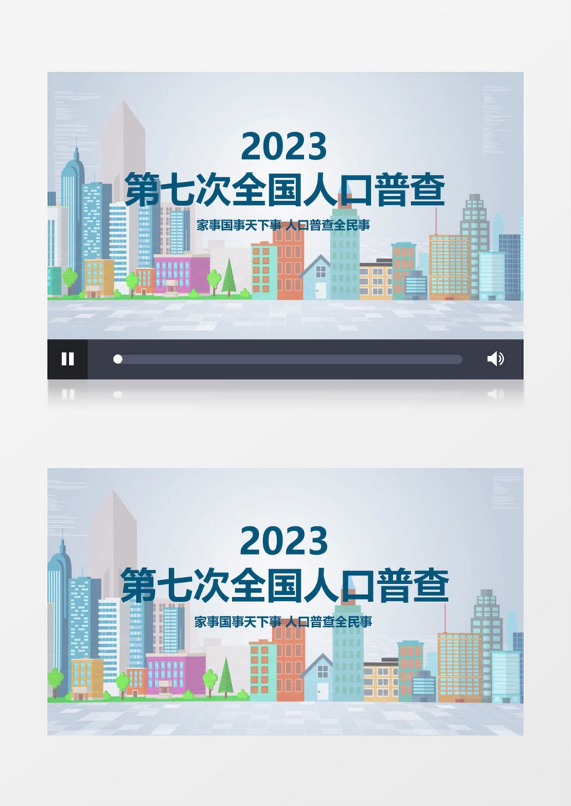 人口普查数据分析会声会影模板