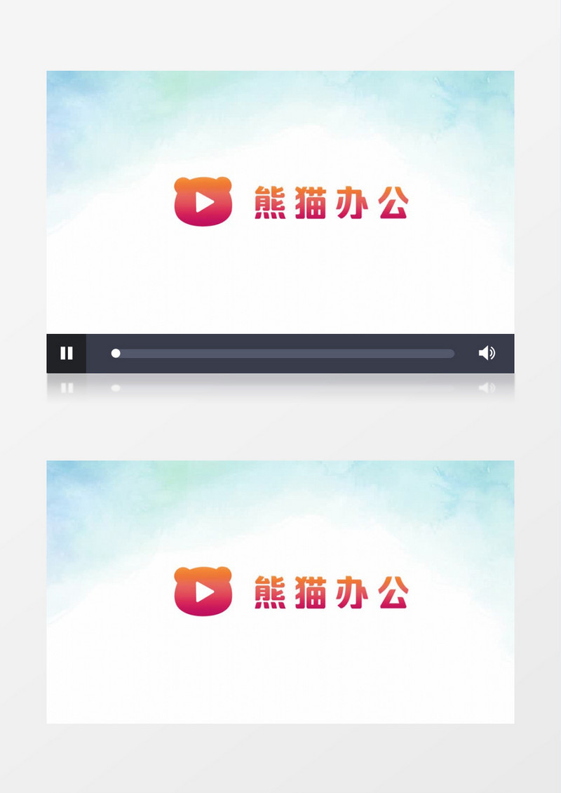 红色简约动画logo展示pr模板
