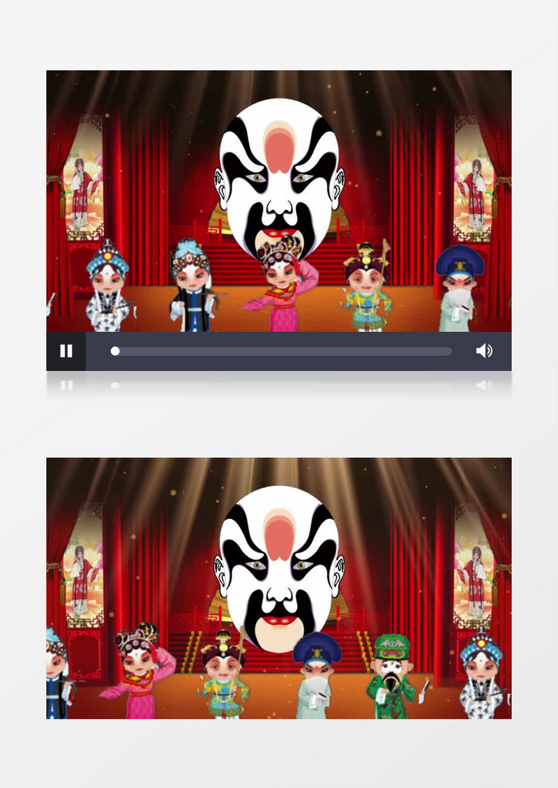 国粹中华传统文化戏曲AE片头模板
