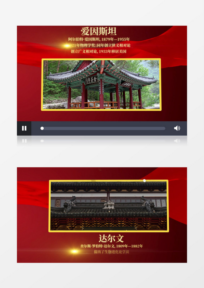 人物介绍图文展示AE模板