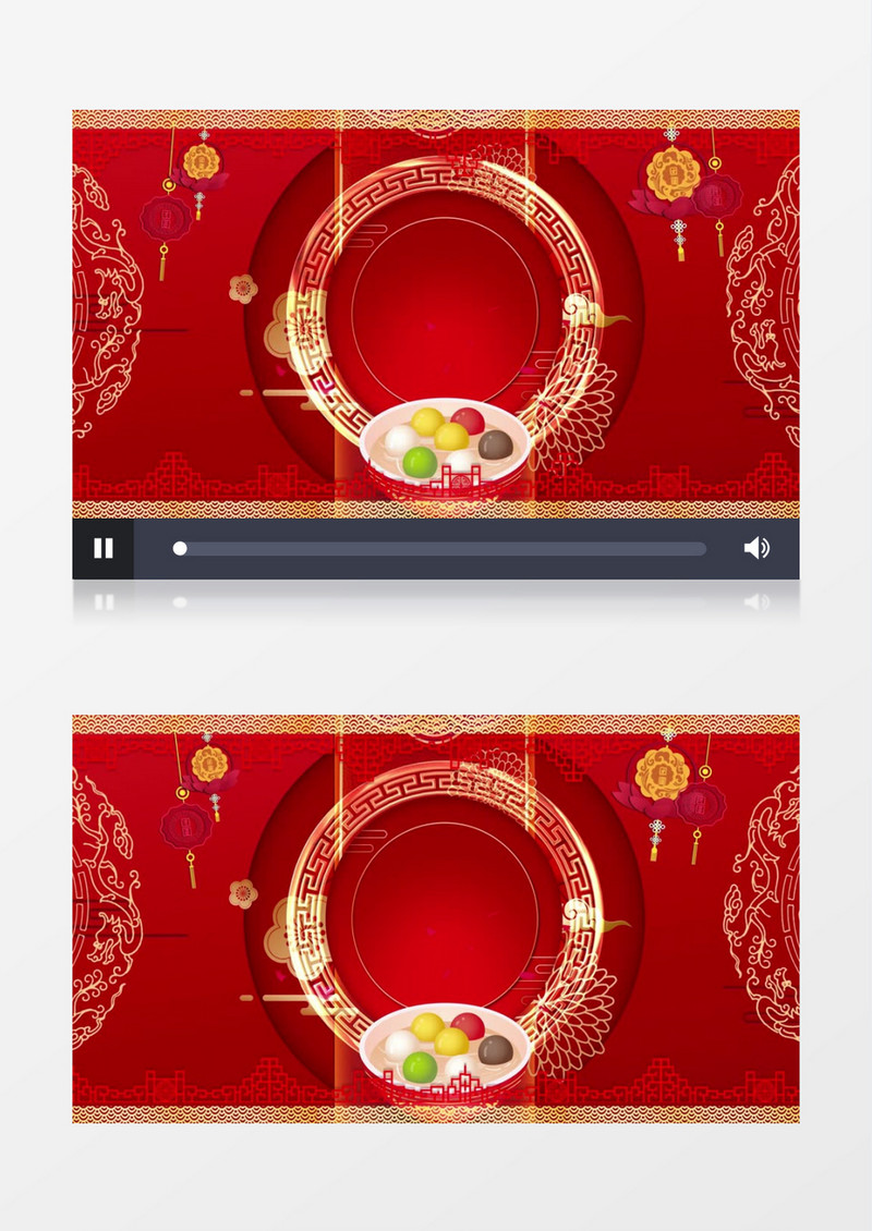传统喜庆节日元宵节开场背景视频