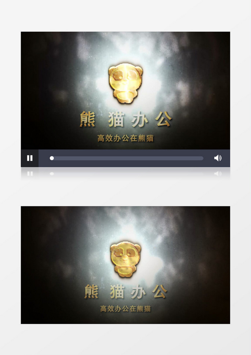 金色立体LOGO金属标志演绎AE工程