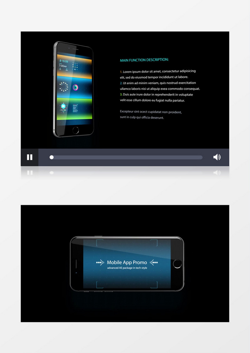 机械科技手臂触控手机应用介绍AE视频模板