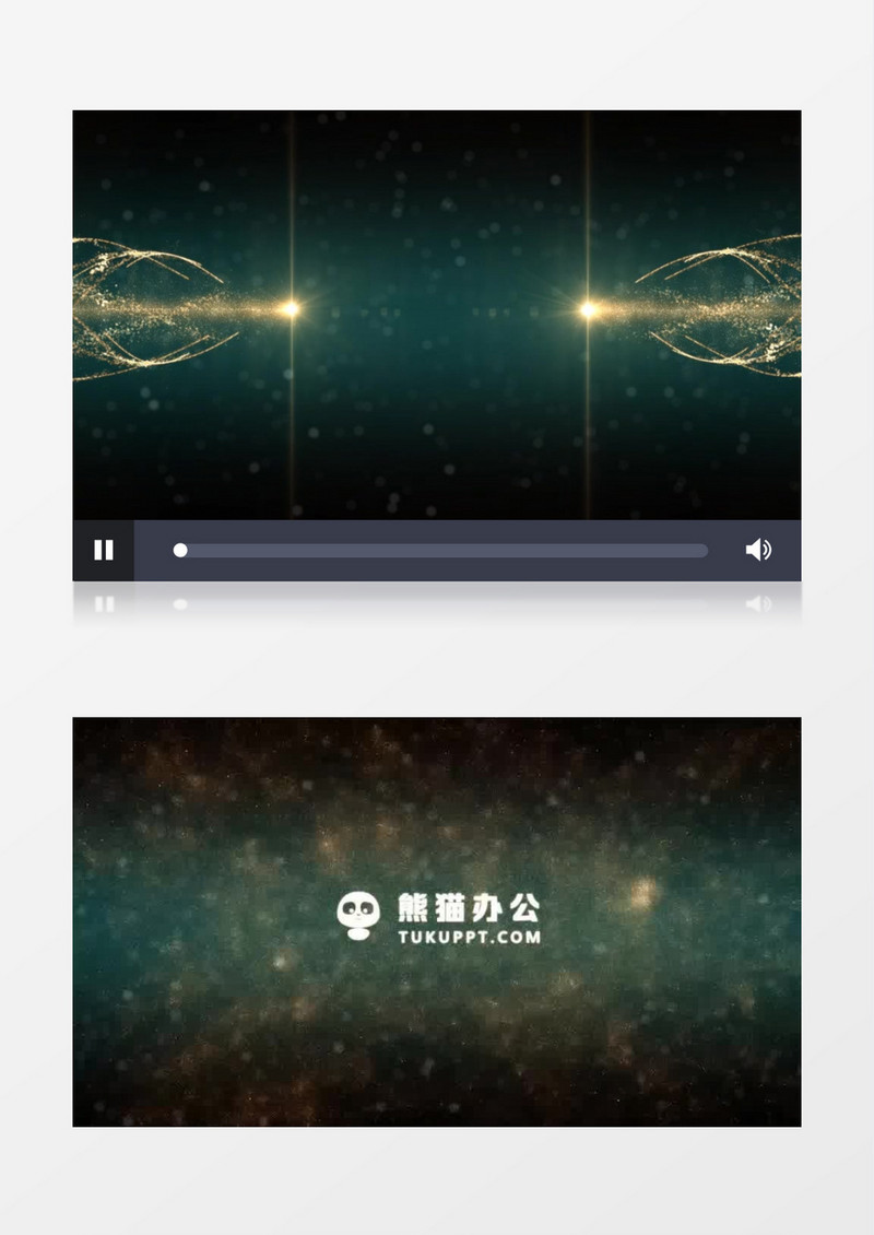 大气金色粒子演泽logo标志AE模板