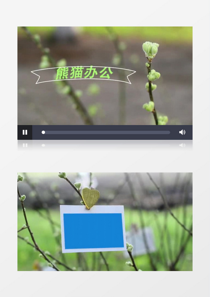 实拍电子相册风景AE视频模版