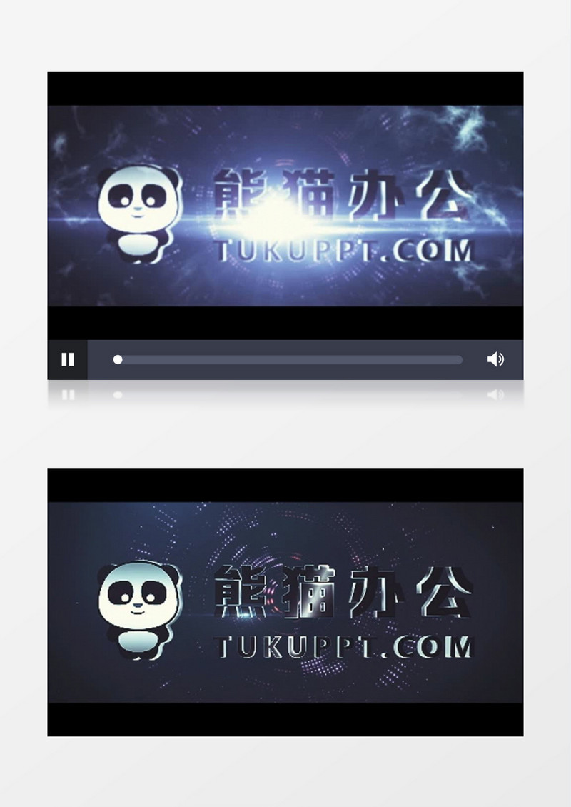 高端大气电影片头粒子金属logo模板