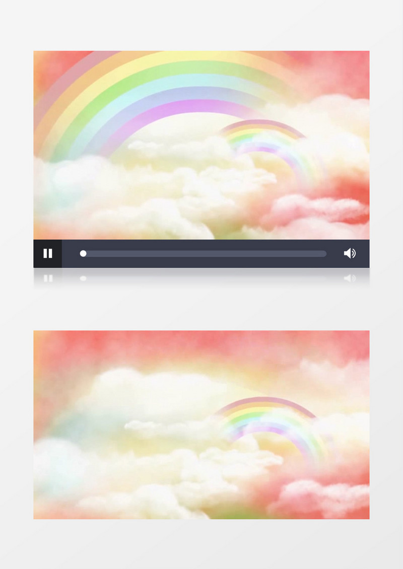 六一儿童节活动彩虹动态视频背景模版