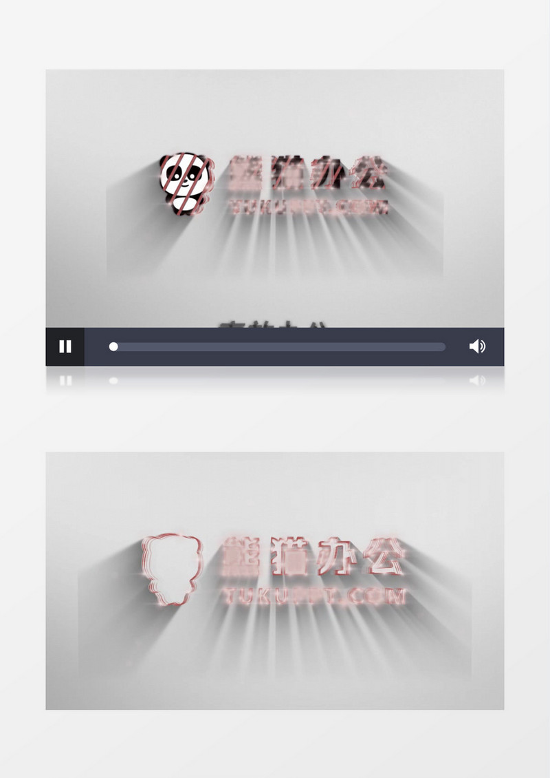 粒子光线描边动画三维LOGO片头AE模板