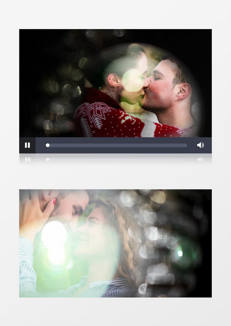 闪耀光斑烂漫婚礼开场预告AE模板