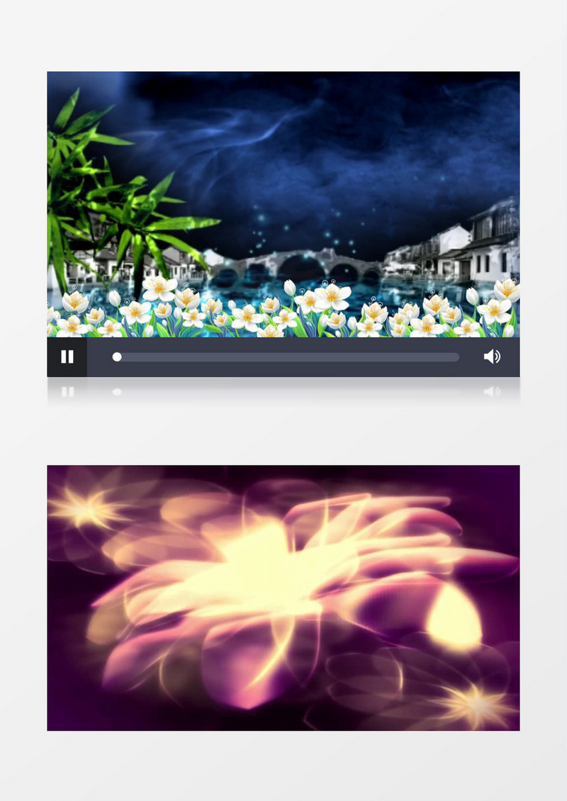 典雅唯美茉莉花背景视频素材