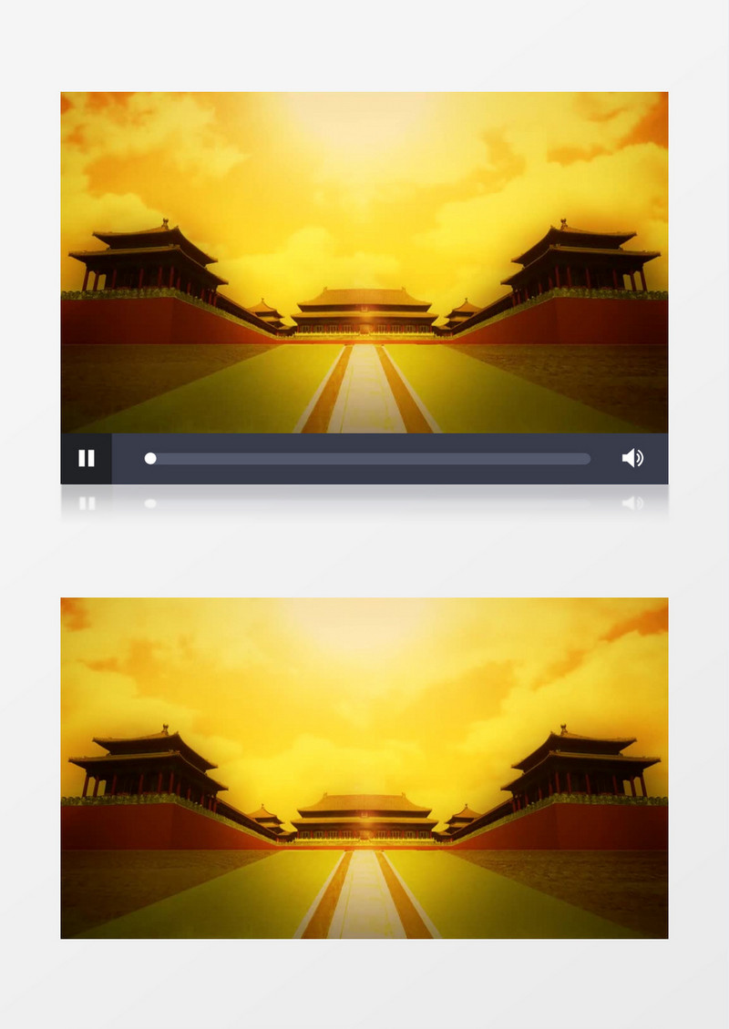 清式高清大气皇宫背景视频（有声音）