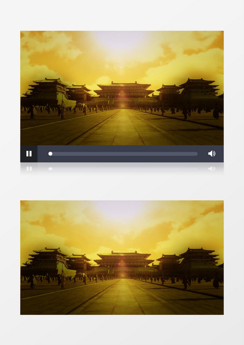 高清大气皇宫背景视频（有音乐）