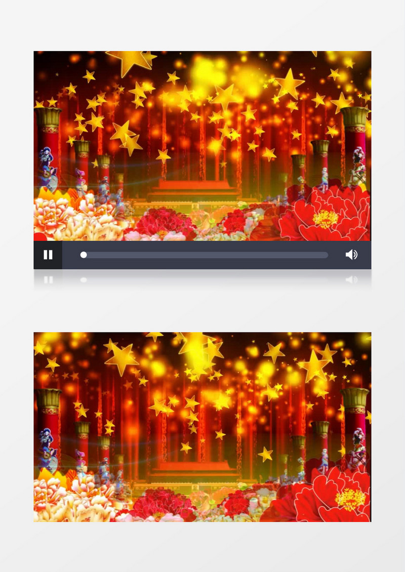 八一红歌背景视频（有音乐）