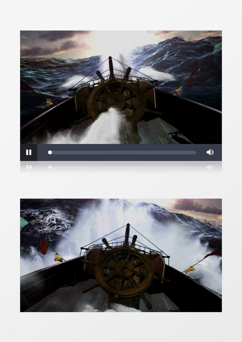 海上航行背景视频(有音乐)