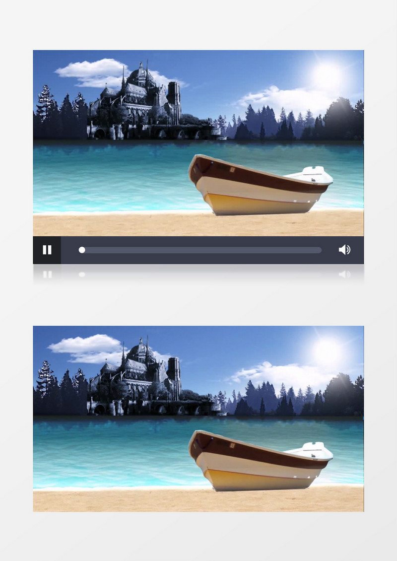 爱情故事之小船背景视频（有音乐）