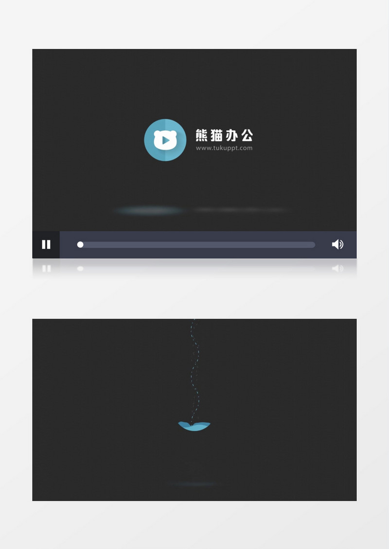 商务水滴演绎企业logo标志动画展示