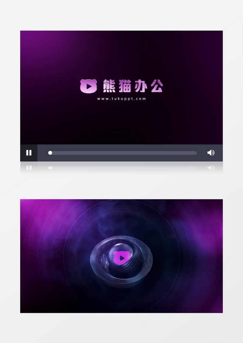 大气螺旋能量变换动画标志ae模板