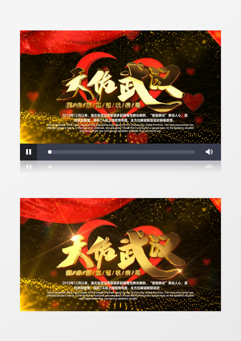 天佑武汉武汉加油AE模板