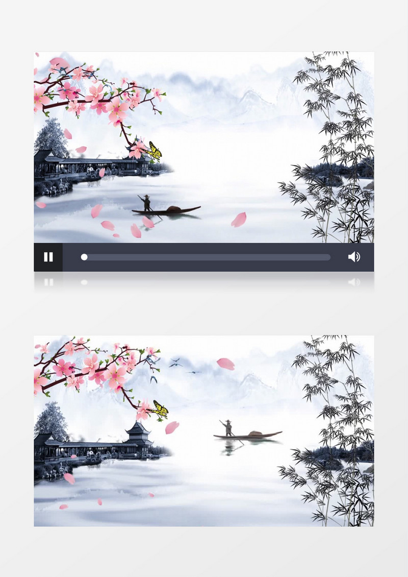 大气唯美水墨画中国风格ae模板
