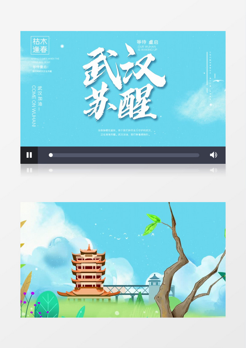 抗击疫情武汉苏醒AE模板