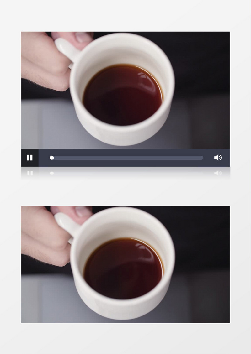 特写手上的咖啡实拍视频素材
