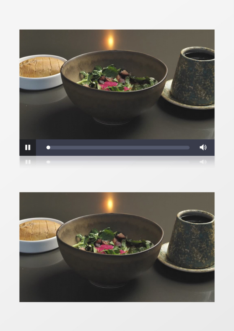 高清拍摄餐厅素菜摆盘实拍师素材