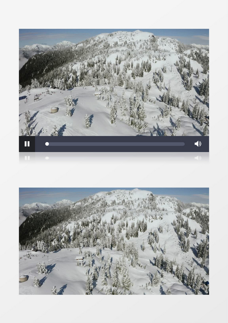 雪山的全景实拍视频素材